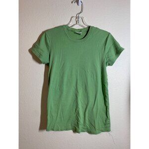 Motherhood Maternity Green T-Shirt Womens Size Medium Basic Y2K Retro Casual AE2